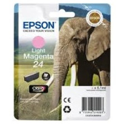 C.t.EPSON #24 XP600 XP605 XP705 XP805 magentaclaro 360p. baja capacidad (elefante)