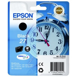 C.t.EPSON #27 negro WF3620 WF3640 WF7110 WF7610 WF7620 (despertador)