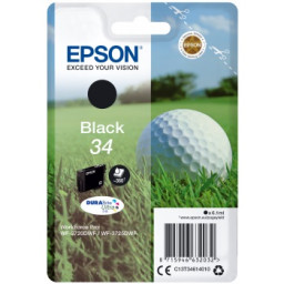 C.t.EPSON #34 negro WF3720 WF3725 DURABrite Ultra ink 6.1ml (bola golf)
