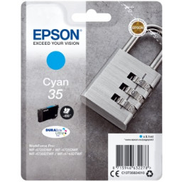 C.t.EPSON #35 cyan WF4720 WF4725 WF4730 WF4740 DURABrite Ultra ink 9.1ml (candado)