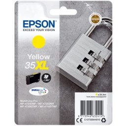 C.t.EPSON #35XL amarillo WF4720 WF4725 WF4730 WF47 DURABrite Ultra ink 20,3ml (candado)