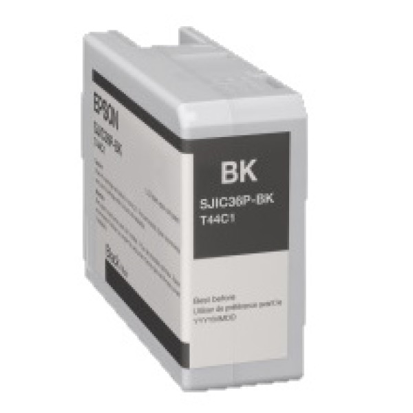 Ct. EPSON T44C1 ColorWorks C6000 C6500 negro SJIC36P(K)