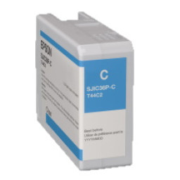 Ct. EPSON T44C2 ColorWorks C6000 C6500 cyan SJIC36P(C)