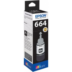 EPSON 664BK EcoTank black ink bottle 70ml L355 L365 ET555 ET2600 ET4500 ET4550 ET14000