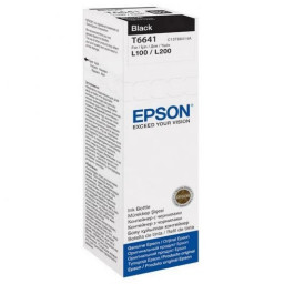EPSON T6641 EcoTank black ink bottle 70ml L355 L365 ET555 ET2600 ET4500 ET4550 ET14000