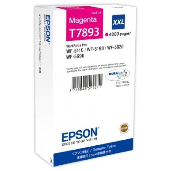 C.t.EPSON #T7893 XXL magenta WF5110 WF5190 WF5620 WF5690 4.000p.