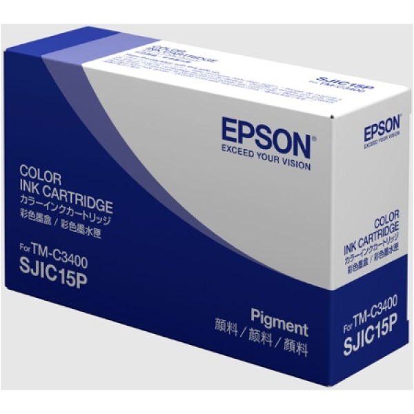 C.t. EPSON 3 colores TM-C3400 ColorWorks C3400  TM-C610  78,9ml  (SJIC15P)