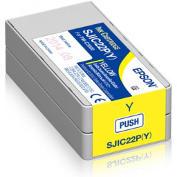 Ct. EPSON ColorWorks C3500 (TM-C3500) amarillo SJIC22P(Y) 32,5ml