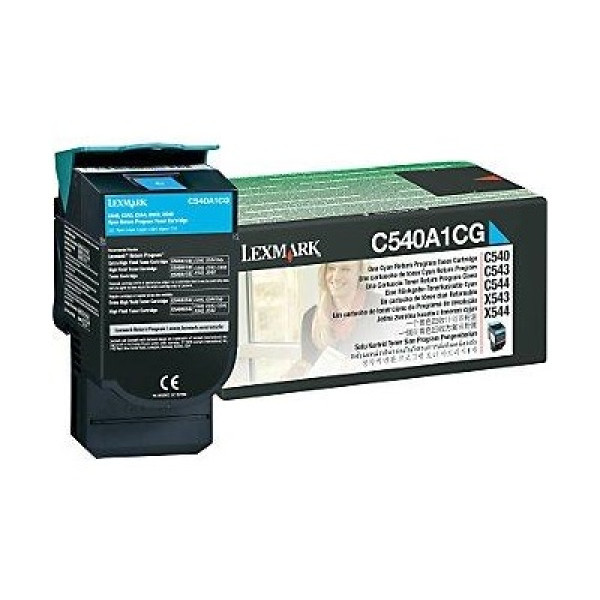 Toner LEXMARK C540 C543 C544 X543 X544 cian 1.000p. Return