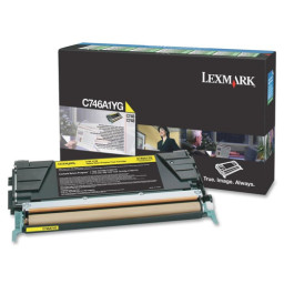 Toner LEXMARK C746 C748 amarillo 7.000p. Return