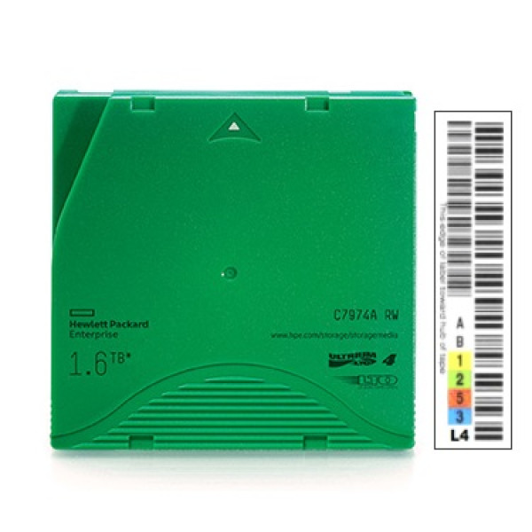 DC HPE Ultrium LTO-4 etiquetado 800GB/1,6TB secuencia a medida