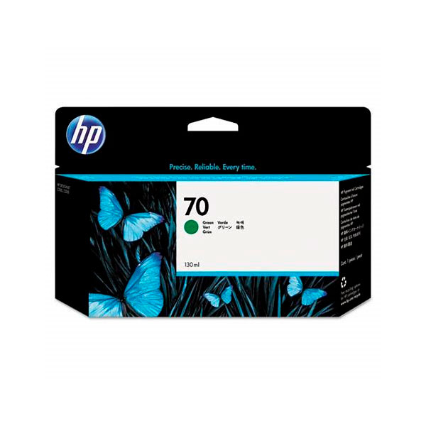 C.t.HP #70 verde con tinta Vivera de 130 ml.
