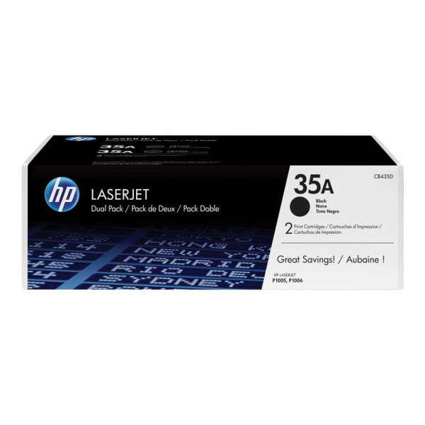 (2) Toner #35AD HP Lj P1005 P1006 P1009 2x1.500p. (doble-pack)