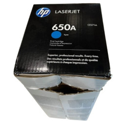 Toner HP LjC.#650A CP5525 M750 cian 15.000p. **caja dañada, interior sin abrir**