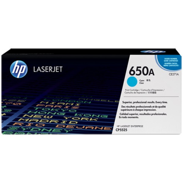 Toner HP LjC.#650A CP5525 M750 cian 15.000p.