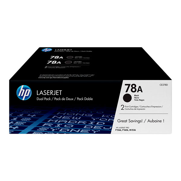 (2) Toner #78AD HP Lj P1566 P1606 M1536 2x2.100p. (doble-pack)