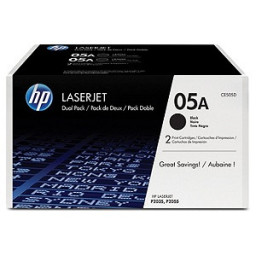 (2) Toner HP #05AD Lj P2035 P2050 P2055 2x2.300p. (doble-pack)