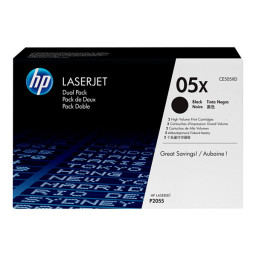 (2) Toner HP #05XD Lj P2050 P2055 2x6.500p. - (doble-pack)