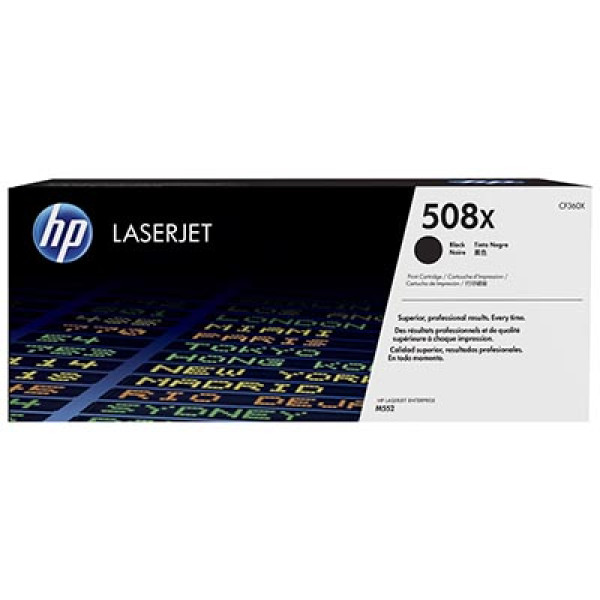 Toner HP #508X Lj Enterprise M552 M553 negro 12.500p.