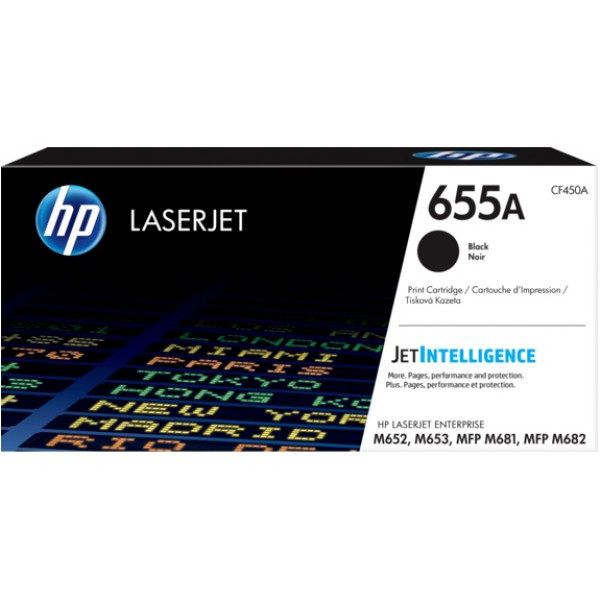 Toner HP #655A negro Enterprise M652 M653 MFP M681 M682  12.500p.