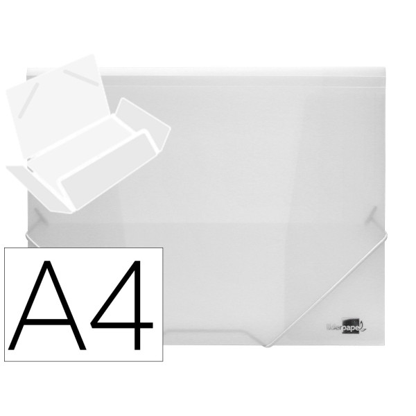 Carpeta gomas LIDERPAPEL DINA4 Incolora Polipropileno