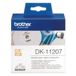 Rollo etiq.DK precort. CD/DVD 58x58mm 100un para QL570 QL700 QL710 QL720 QL1050 QL1060