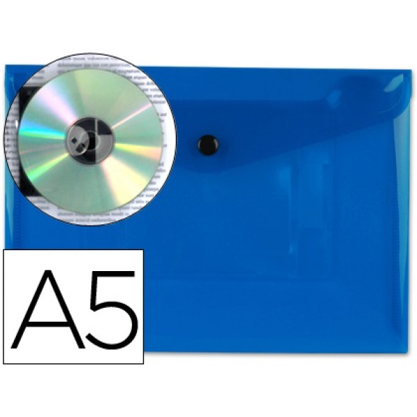 Carpeta dossier LIDERPAPEL DIN A5 Azul 50 hojas 180 mc.