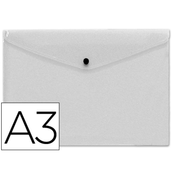 Carpeta dossier LIDERPAPEL DIN A3 incolora Polipropileno
