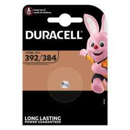 (1) Pila DURACELL SR41 (384/392) Oxido Plata Blister