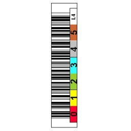 Etiqueta Ultrium LTO-4 - 6dig. Horiz/Color/QUANTUM/