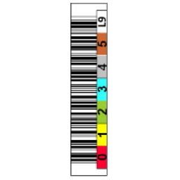 Etiqueta Ultrium LTO-9 - 6dig. Horiz/Color/QUANTUM/