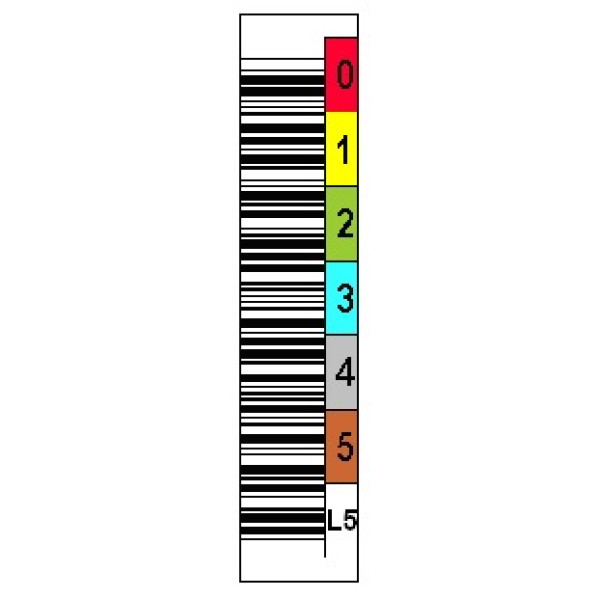 Etiqueta Ultrium LTO-5 - 6dig. Vert./Color/QUANTUM/ Etiqueta Ultrium LTO-5 - 6dig. Vert./Color/QUANTUM/