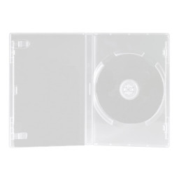 Estuche vídeo 1DVD slim transparente ancho 7mm, clear case