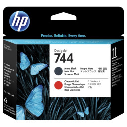 Cabezal HP #744 negro mate/rojo Designjet Z2600 Z5600 HD Pro MFP
