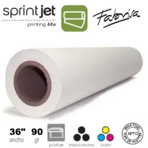 Rollo papel plotter FABRISA plus 90gr 36 Rollo papel plotter FABRISA plus 90gr 36