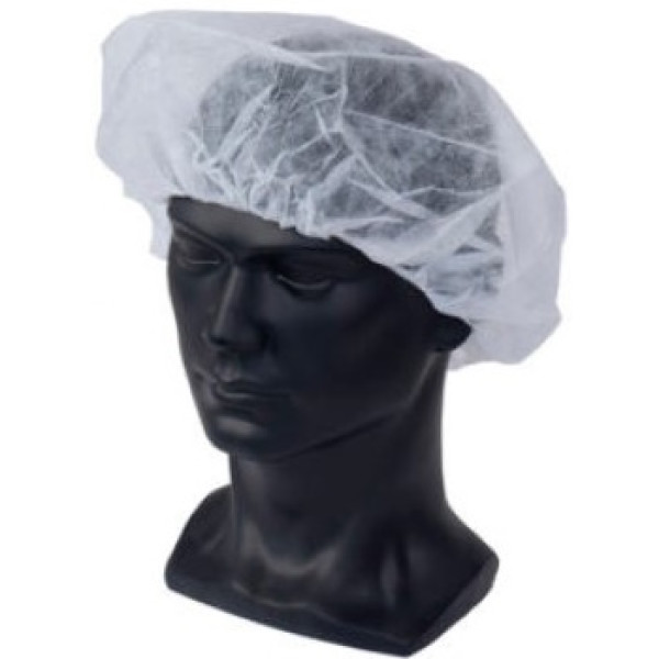 (100) Gorros desechables circular poliprop. Ø550mm uso único, protección (22008)