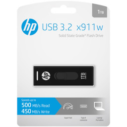 HP SSD flash drive x911w 1TB USB 3.2 USB-A  Lect.500MB/s Escr.450MB/s 4x