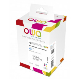 Ct. reman. OWA: HP 934XL negro + 935XL 3-colores pack 4 (comp.C2P23AE/C2P24AE/C2P25AE/C2P26AE)