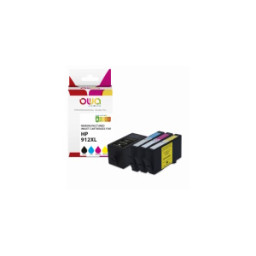 Ct. reman. OWA: HP 912XL negro + 3-colores pack 4 (comp.3YL81AE/3YL82AE/3YL83AE/3YL84AE)