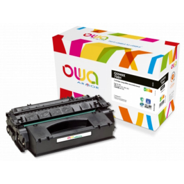 Toner reman OWA: HP Lj 1320 3390 3392 CAN.LBP3300 6.000p. HC Q5949X / 49X, CANON 708H