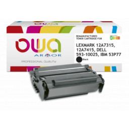 Toner reman OWA: LEXMARK T420 T422 Infoprint 1222 10.000p. HC 12A7415
