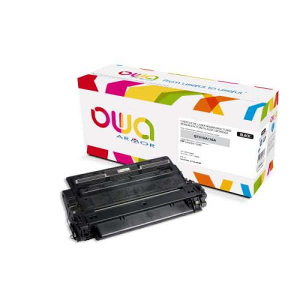 Toner reman OWA: HP Lj 5200 12.000p. Std Q7516A / 16A