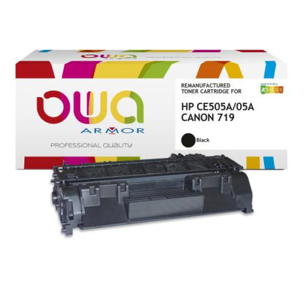 Toner reman OWA: HP Lj P2030 P2035 P2050 P2055 2.300p. Std CE505A / 05A