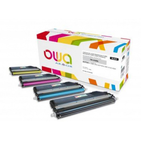 Toner reman OWA: BROTHER HL3040 DCP9010 MFC9120 2.200p. Std TN230BK