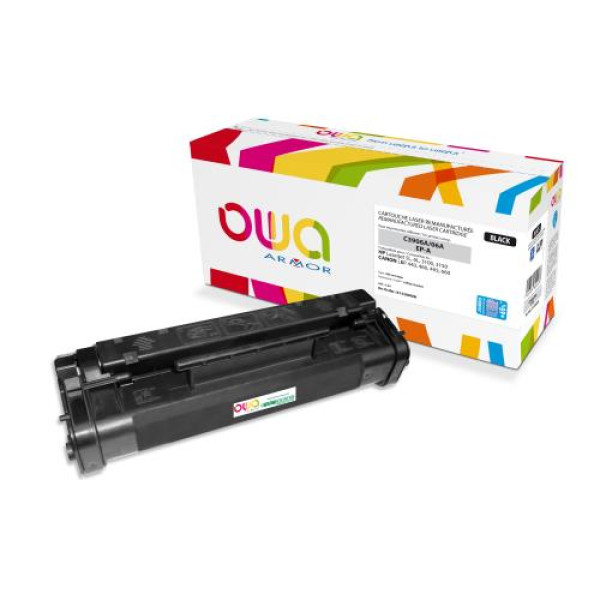 Toner reman OWA: HP Lj 5L 6L 3100 3150 CANON EP-A 4.200p. Jumbo C3906A / 06A / EP-A (+capacidad)