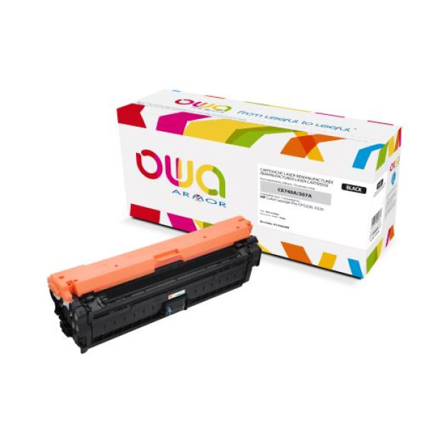Toner reman OWA: HP Color Lj CP5220 CP5225 7.000p. Std CE740A / 307A negro