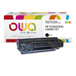 Toner reman OWA: HP Lj Pro M201 M225 CANON LBP151 2.200p. HC CF283X / 83X