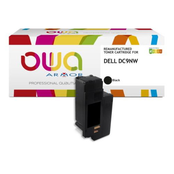 Toner reman OWA: DELL 1250 1350 1355 C1760 C1765 2.000p. HC 593-11140 / DC9NW negro