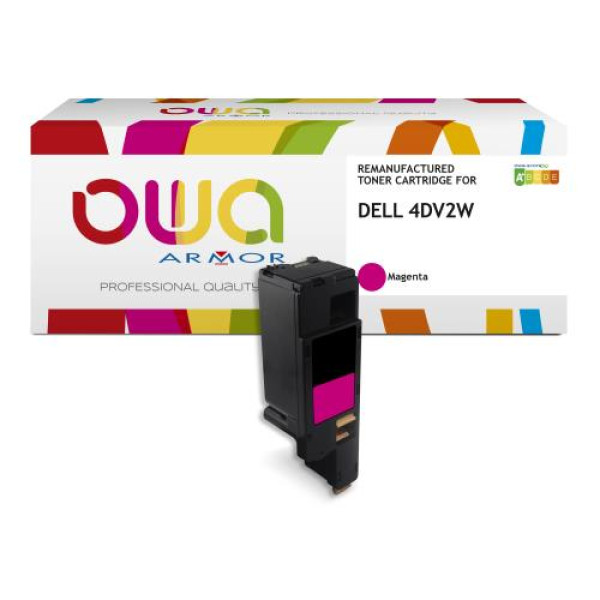 Toner reman OWA: DELL 1250 1350 1355 C1760 C1765 1.400p. HC 593-11142 / 4DV2W magenta