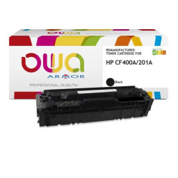Toner reman OWA: HP Color Lj Pro M252 M274 M277 1.500p. Std CF400A / 201A negro
